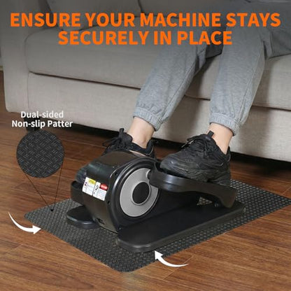 Double-Sided Rubber Non Slip Mat for Elliptical Machine, 24"x17" Anti Slip Mat for Vibration Plate & Stepper, Odorless & Durable - size: 23.6"L × 17"W x 0.12"Th
