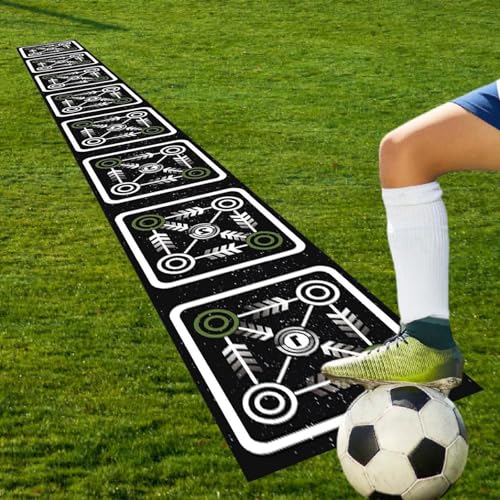 Colaxi Agility Ladder Mat Pad Footwork Practice Foldable Soccer Nonslip Speed Training Equipment for Coordination Balance
