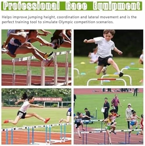 Portable Mini Agility Hurdles Five Pack, Adjustable Height for Speed Training, Ideal for Football and Athlete Jumping Practice
