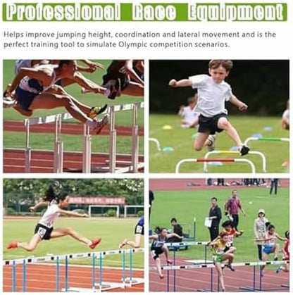 Portable Mini Agility Hurdles Five Pack, Adjustable Height for Speed Training, Ideal for Football and Athlete Jumping Practice