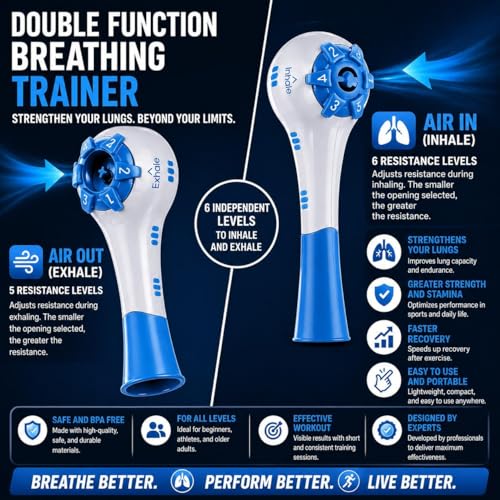 Breev® Handheld Fitness Trainer – Muscle Training Exerciser for Daily Workouts, Easy-to-Use Device to Improve Strength and Overall Fitness