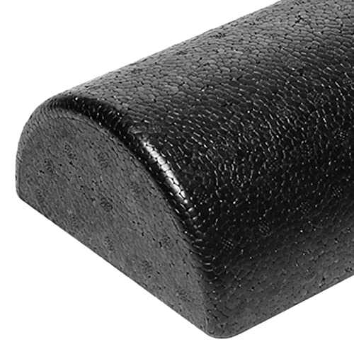 Harilla Yoga Column Roller High Density Equipment Balance Training Half Foam Roller Yoga Brick for Exercise Gym, 45x15x7.5cm