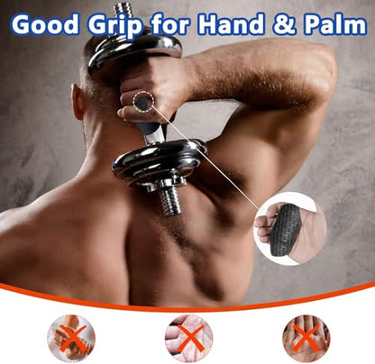Silicone Gym Grips for Weight Lifting,Workout Gloves for Women Men Alternative,Anti Slip Gym Workout Grip,Rubber Gym Hand Grips-Weightlifting Grips Pad for Barbell,Pull Up,Ryptfit,Training