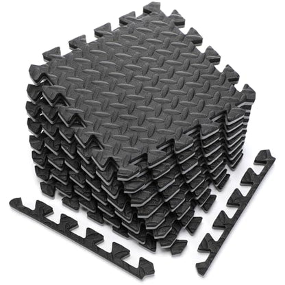Breling 16 Pcs 12x12 Interlocking Foam Tiles, 0.79 in Thick Gym Floor Mats