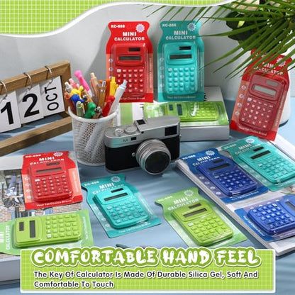 LEIFIDE 36 Pack Small Pocket Calculator 8 Digit Basic, Classic Colors - color: Classic Colors