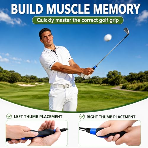 Golf Grip Trainer, Golf Training Aid, Golf Grip Kit, Golf Club Grips, Golf Club Grip, Grip Trainer Golf Club To Help Train Correct Hand Position