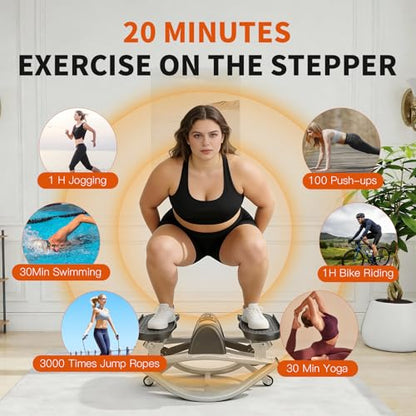 Rock Stair Steppers for Exercise at Home Aerobic Step Platform Side to Side Rocking Fitness Machines Steper up Box for Workout Mini Portable Gym Rocker Escalones para Hacer Ejercicio