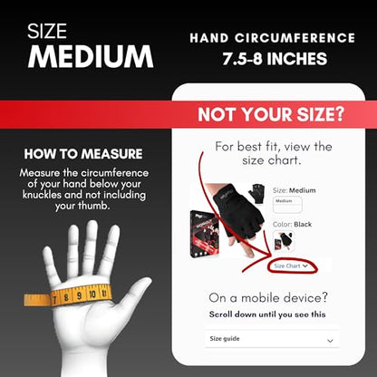 PhysFlex Workout Gloves for Men & Women - Weight Lifting & Gym Gloves with Enhanced Grip, Wrist Support & Palm Protection - Fitness, Training, Crossfit, Cycling & Exercise
