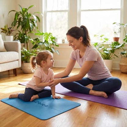 Mini Yoga Mat, Warrior-like Grip,Non-Slip,Alignment System,Head,Knee and Elbow Pad,Meditation Mat,Abdominal wheel pad,Portable