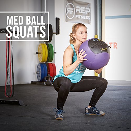 REP Weighted Slam Balls for Home Gym Fitness | 5-30 lb Soft Textured Medicine Ball Sizes | Heavy Sand-Filled Workout Weights for Strength, Core Training, Crossfit, Conditioning & Slam Ball Exercises - style: 12 lbs