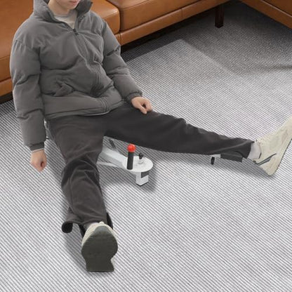66in Leg Stretcher for Splits Training, Multi-Function Stretching Machine with Sit-Up Bar, Black Alloy Frame Foam Pads, Home Gym Flexibility Equipment