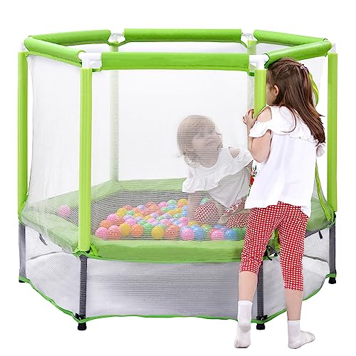 Trampoline, Portable Foldable Trampoline in-Home Mini Rebounder with Adjustable Handle, Exercise Trampoline for Adults, 40" Max Load 330lbs (Green)