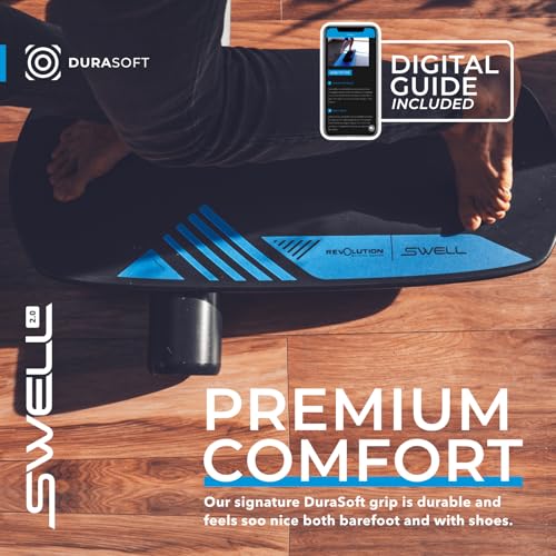 Revbalance Swell 2.0 - Surf & Paddle Balance Board Trainer - color: Midnight - Black