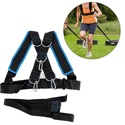Harness Band, Sled Harness for Pulling Fitness Speed Strength Training Sled Shoulder Harness Band Belt Sports Equipment