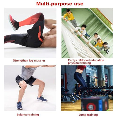 4-in-1 Foam Jumping Exercise Box Workout For Conditioning,Strength Training Non Slip PVC Leather - size: 80x65x30cm (31.5x25.6x11.8in)