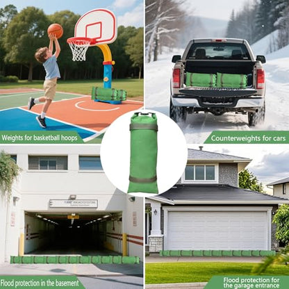 10 Pack Thick Canvas Flood Sandbags w/Handles Convenient for Flood Control