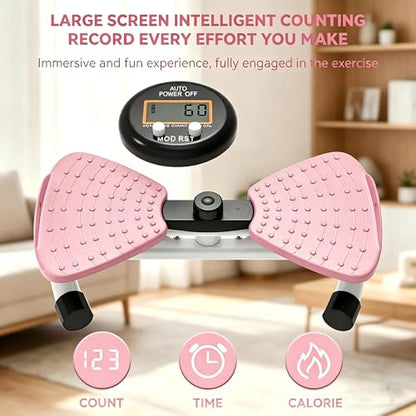 Waist Twister Machine Exercise, Ab Twister Board with the Smart LED Digital Monitor, Abs Workout for Slim Waist and Core Ab Exercise, Noiseless Home Gym Equipment for Women Men