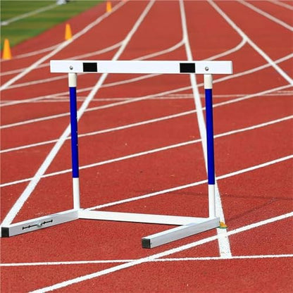 Adjustable Height Hurdles Training Equipment， Adjustable Height 30-42In Agility Hurdles Outdoor Workout Training Pole Set Professional Hurdle