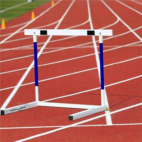 Adjustable Height Hurdles Training Equipment， Adjustable Height 30-42In Agility Hurdles Outdoor Workout Training Pole Set Professional Hurdle