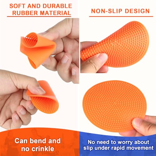 Spot Markers 4inch 9inch Rubber Agility Dots Flat Cones Non Slip Sports Dots Floor Spots Agility Markers for Kids Soccer Football Basketball Speed Agility Training - style: 24pcs Orange 4inch