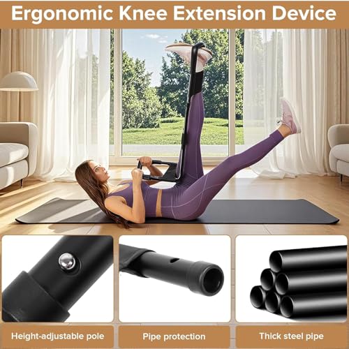 Adjustable Hamstring Stretcher for Knee Extension & Pain Relief – Multifunctional Leg, Calf, Hip & Lower Back Stretcher Device, Decompression & Physical Exercise Equipment for Flexibility & Workout