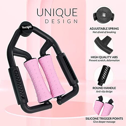 Yes4All Set/Single High-Density Foam Roller/Foam Roller with Rack for Back Pain Relief, Yoga, Exercise, Physical Performance, Muscle Recovery & Deep Tissue Massage - 12, 18, 24, 36 inch