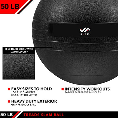 JFIT JFIT Slam Ball - color: Classic Black, size: 50 LB
