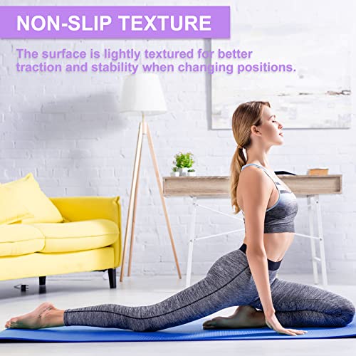 3 mm Thick Yoga Mat Bulk, Non Slip Exercise Workout Fitness Pad for Women Men, Gym Home Yoga Pilates, Easy to Clean, Sturdy PVC