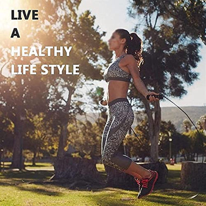 Jump Rope, Speed Skipping Rope with Calorie Counter, Adjustable Digital Counting,for Exercise