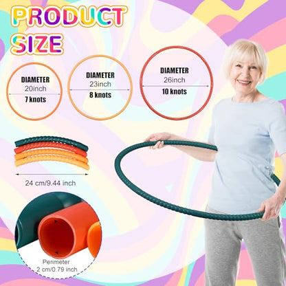 Syhood 12 Pcs Hoops for Kids Plastic, Yellow Green - color: Yellow Green