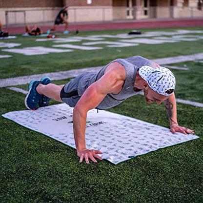 Sprints Athletic Running Towel, Full-Sized, Car Seat Cover - Moisture Wicking (Slow Days Still Count) - color: Slow Days Still Count