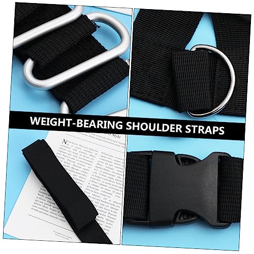 BESPORTBLE 2pcs Running Booster Exercise Straps Kits Tanktops Physical Training Resistance Rope Weight Sled Trainer Assistance Trainer Sled Harness Vest Tire Adjustable Safety Buckle Fitness