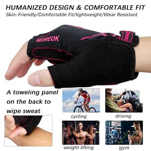 Cycling Gloves Bike Gloves for Men/Women-[5MM Gel Pad] Half Finger Bicycle Biking Gloves for Cycling/Weight Lifting/Gym/Motorcycle/Rowing/Outdoor Sports