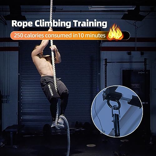 GSE Games & Sports Expert Gym Climbing Rope, Polyester Workout Rope for Indoor/Outdoor and Home Workouts. Great for Climbing Exercises, Strength Training - 10 Feet
