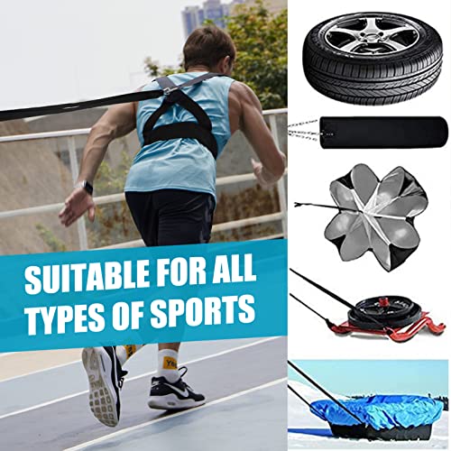 Sled Harness Workout Resistance and Assistance Trainer Physical Training Resistance Rope Kit Improving Speed, Stamina and Strength - color: 6.6FT