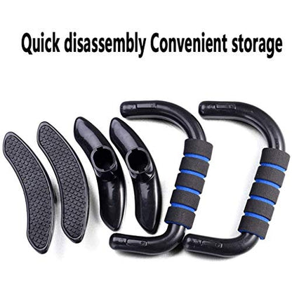 Pushup Bars Handles, Push Up Stand with Cushioned Foam Grip and Non-Slip Rubber Base Home Workout Equipment, Black