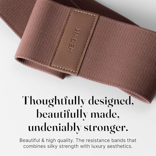 WeGym Fabric Resistance Bands, Workouts at Home, Set of 3 Bands, Exercise Bands for Lower Body Workouts, Travel Friendly Fitness Equipment, Stylish Fitness - color: Rose