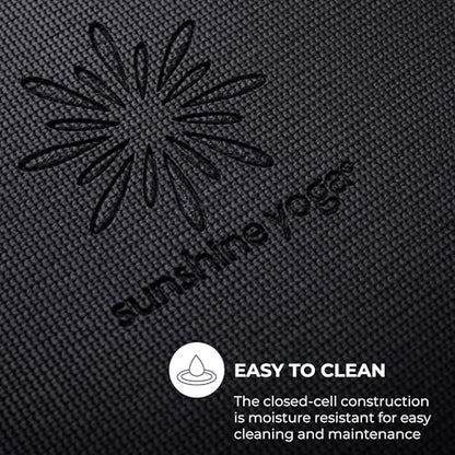 Voyage Yoga Mat, 10 Pack, 72" x 24" Professional Studio and Gym Bulk Yoga Mats, 5mm Thick, Durable, Anti-Tear, Non Slip Fitness and Exercise Mats - color: Black