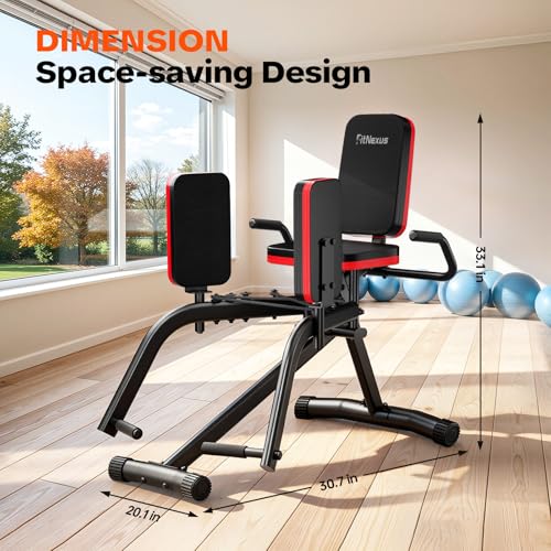Hip Abductor Machine & 42" Foldable Mini Trampoline for Women/Men
