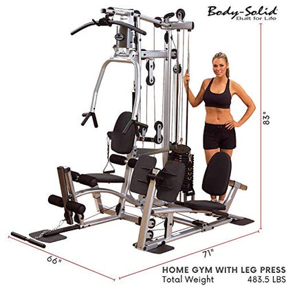 Body-Solid Powerline P2LPX Home Gym Equipment with Leg Press - size: 150 lbs.