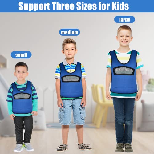 Weighted Vest for Kids Including 6 Removable Weights, (Small, Ages 2 to 5) - color: Navy Blue, size: Small