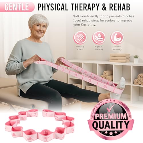 Adjustable Yoga Stick for Stretching & Balance, Upgraded Workout Pilates Equipment for Back Posture Corrector, 4-Section Steel Mobility Bar for Flexibility, Physical Therapy, Exercise Training
