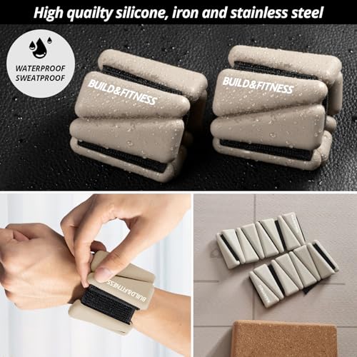 Wrist & Ankle Weights, Adjustable Bands for Women & Men Workouts, Set of 2 – 2lb or 4lb (1lb or 2lb each strap) Ideal for Runs, Jogs, Walks, Yoga, Dance, Pilates, Cardio, Aerobics, Strength Training
