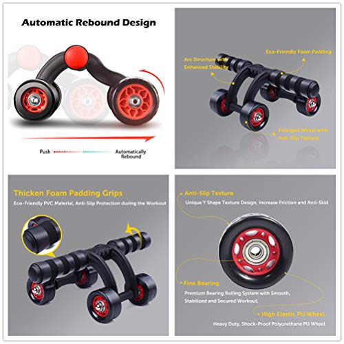 Ab Roller for Abs Workout Ab Roller Wheel Exercise Equipment for Home Gym