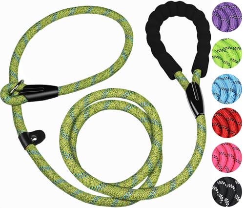 6 FT Heavy Duty Dog Leashes with Comfortable Padded Handle,Blue Green - color: Blue Green, size: 6 Feet x 1/2 Inch