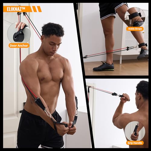 Portable Push Up Board Gym Kit 25-in-1, Foldable Push Up Station & Exercise Board Workout Set with 18 Accessories, Resistance Bands & Handles, Ankle Straps for Men, Women & Teens
