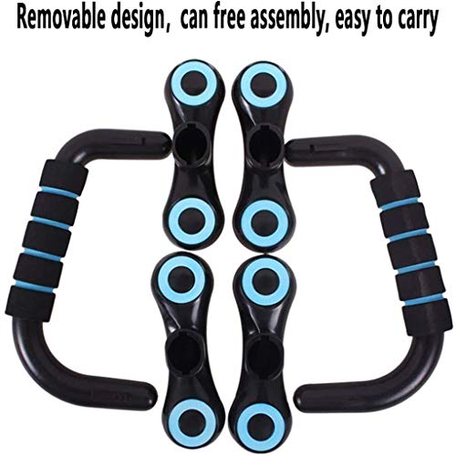 Stand with Adjustable Heights Includes Jump Rope Cushioned Foam Grip and Non-Skid Pad for Home Workout, Chest Tricep Bodyweight Training