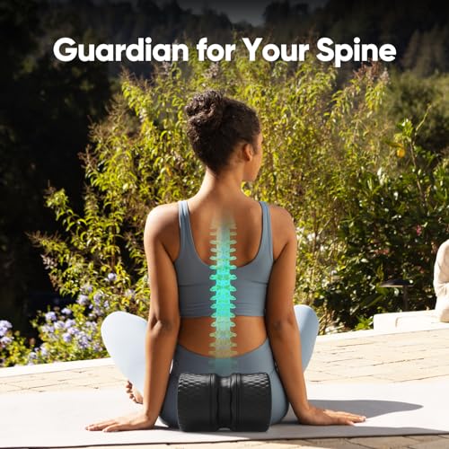 FitBeast Back Roller - Deep Tissue Massage Wheel, Yoga Wheel & Back Stretcher for Pain Relief (6'')
