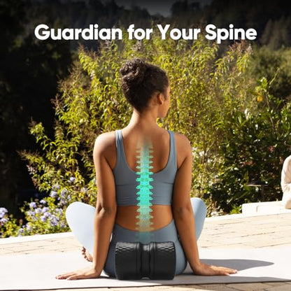 FitBeast Back Roller - Deep Tissue Massage Wheel, Yoga Wheel & Back Stretcher for Pain Relief (6'')