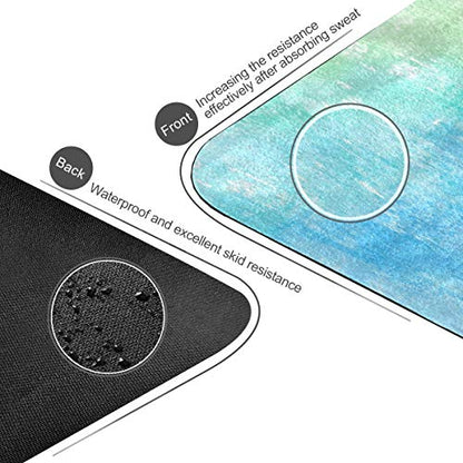 Qilmy Fantasy Mandala Pattern Yoga Mat, Non-Slip Texture Pro Yoga Mat Eco Friendly Exercise & Workout Mat for Yoga, Pilates and Floor Exercises
